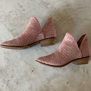Lucky Brand Perforated Suede Bootie